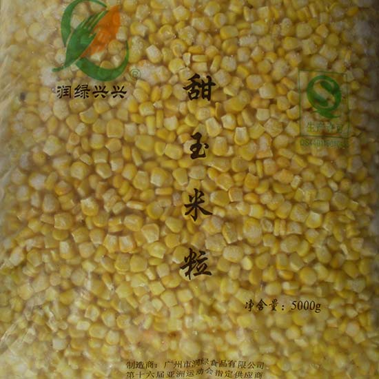 冷凍蔬菜玉米粒，潤綠食品